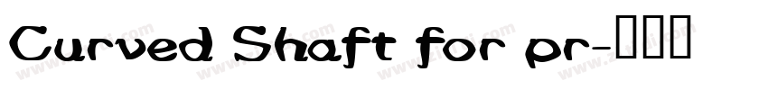 Curved Shaft for pr字体转换